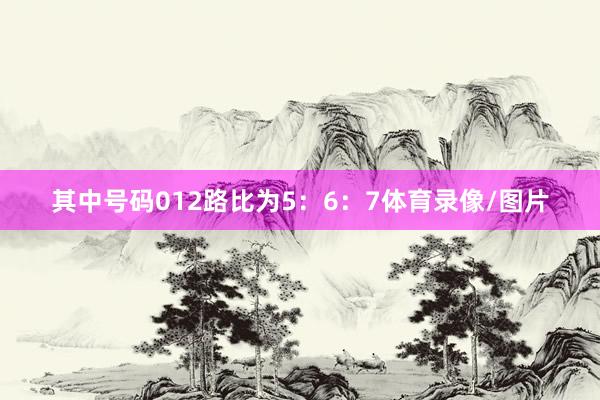其中号码012路比为5：6：7体育录像/图片