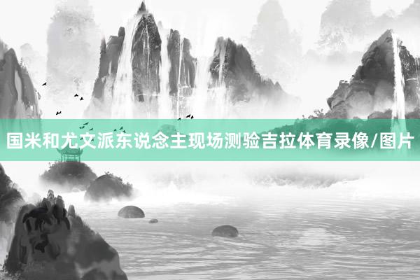 国米和尤文派东说念主现场测验吉拉体育录像/图片