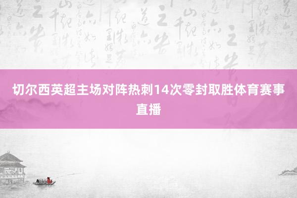 切尔西英超主场对阵热刺14次零封取胜体育赛事直播
