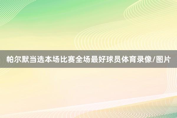 帕尔默当选本场比赛全场最好球员体育录像/图片
