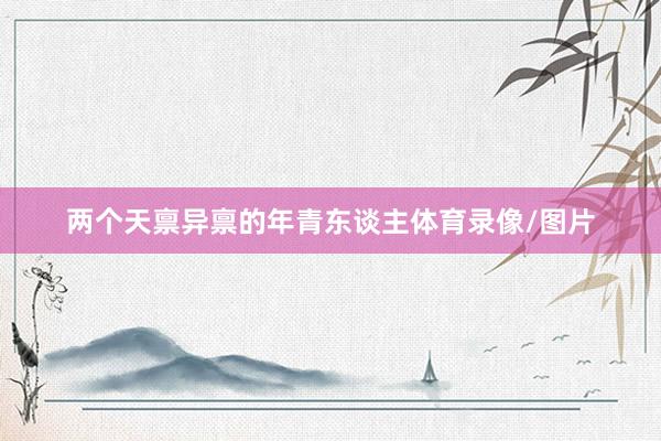 两个天禀异禀的年青东谈主体育录像/图片