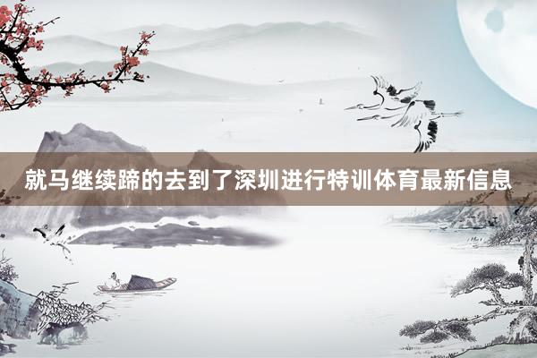 就马继续蹄的去到了深圳进行特训体育最新信息