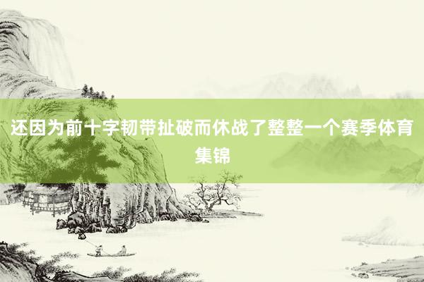 还因为前十字韧带扯破而休战了整整一个赛季体育集锦