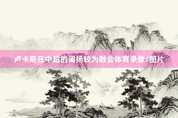 卢卡斯在中超的阐扬较为融会体育录像/图片