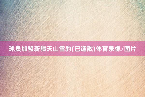 球员加盟新疆天山雪豹(已遣散)体育录像/图片