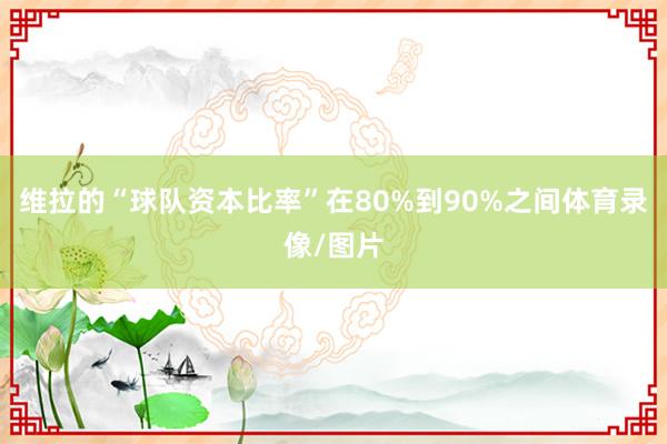 维拉的“球队资本比率”在80%到90%之间体育录像/图片