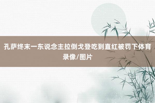 孔萨终末一东说念主拉倒戈登吃到直红被罚下体育录像/图片