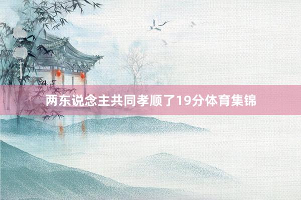 两东说念主共同孝顺了19分体育集锦