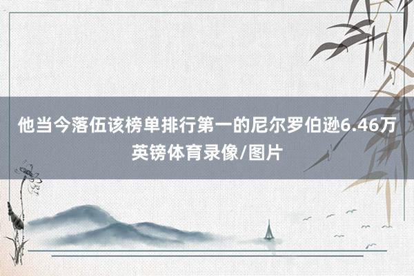 他当今落伍该榜单排行第一的尼尔罗伯逊6.46万英镑体育录像/图片