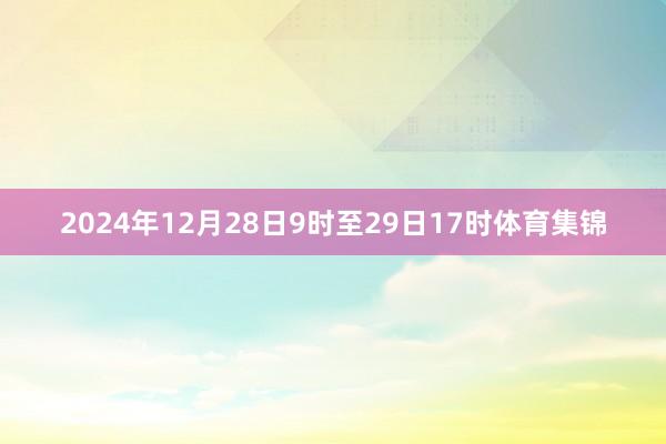 2024年12月28日9时至29日17时体育集锦