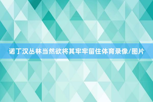 诺丁汉丛林当然欲将其牢牢留住体育录像/图片