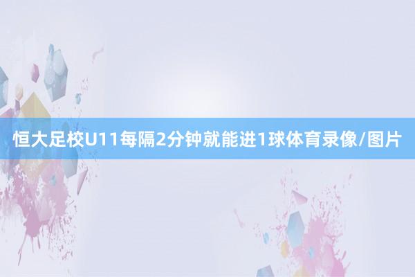 恒大足校U11每隔2分钟就能进1球体育录像/图片