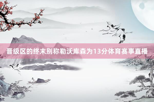 晋级区的终末别称勒沃库森为13分体育赛事直播
