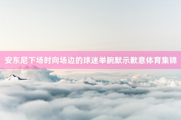 安东尼下场时向场边的球迷举腕默示歉意体育集锦