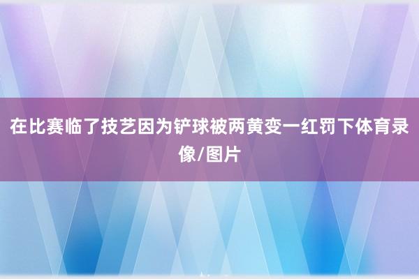 在比赛临了技艺因为铲球被两黄变一红罚下体育录像/图片